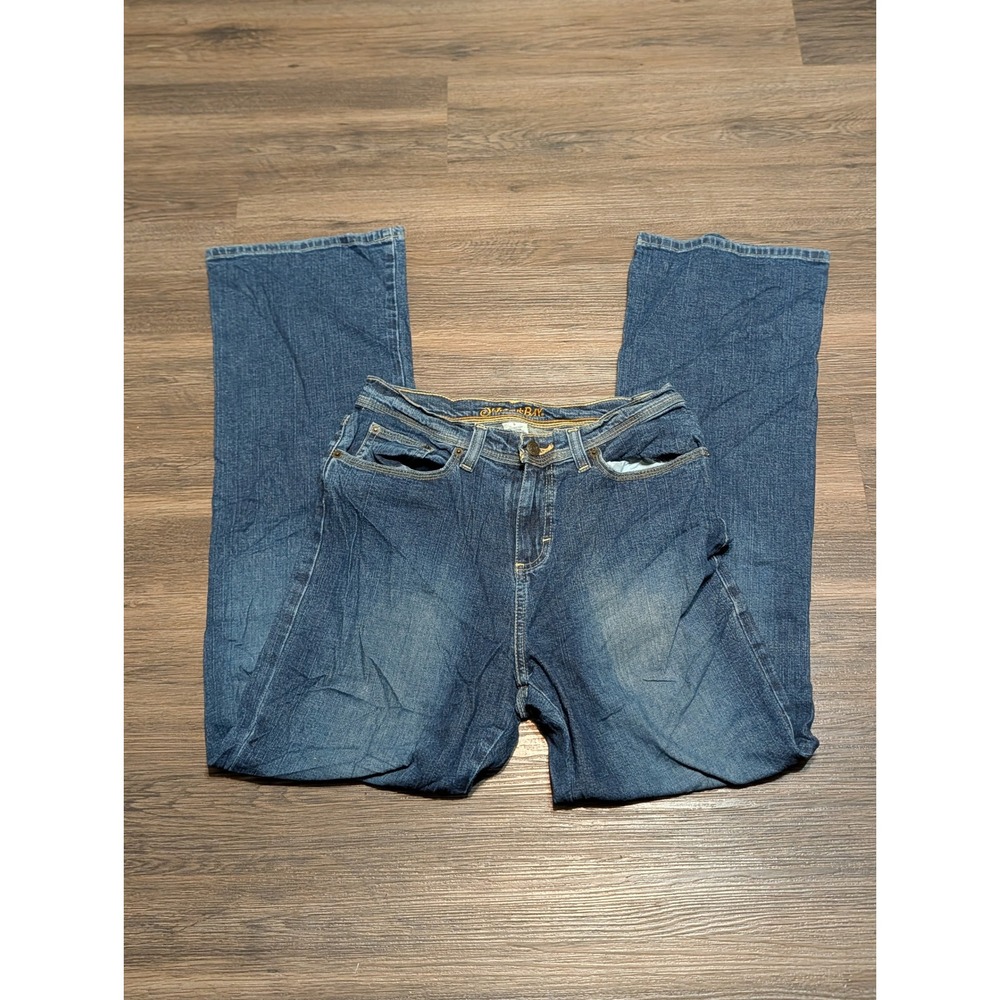 St Johns Bay Womens Size 6 Blue Denim Jeans Bootcut Mid Rise Medium Wash